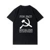 Plus Size Summer Men T Shirts Cccp Printed Casual Oversize Short Sleeves Tops 100% Cotton Outdoor Tees