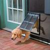 Lockable Plastic Pet Dog Cat Kitty Door for Screen Window Security Flap Gates Tunnel Fence Free Access Home
