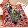 Silk Square Scarf Women Luxury Headscarf Print Shawls Female Hijab Hair Band Vintage Neckerchief Ladies Pashmina Bandana
