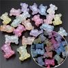 Acrylic Bear Luminous Necklace Making Handmade Creative DIY Jewelry Accessories Shimmer 10pcs Materials Beads Bracelet Beads
