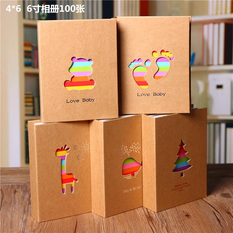 Album Inset Type 4R 6" Family Album 100 Children Creative Simple Album Photo Album