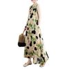 Retro Bohemian Dress Female Floral Cotton Silk Sleeveless Casual Vest Dress Women"s Summer Dresses