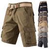 Men's Work Pants Casual Shorts with Pockets Men's Knee Length Summer Sports Shorts