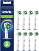 Braun Replacement Brushes ACTION 8 Pieces Oral-B Multi-Action Brush/CROSS EB50-8-EL [Used]