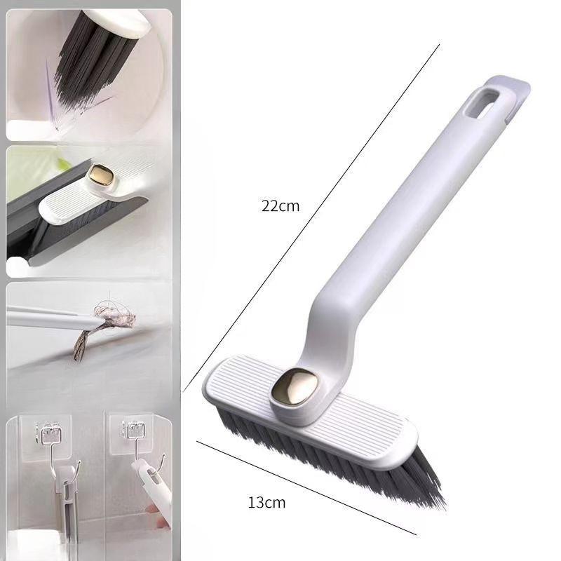 Bathroom Toilet Floor Brush No Dead Corners Hard Hair Tile Cleaning Brush Toilet Floor Brush Window Scraper