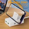 4 Ports USB Charger with Desk Holder Type C Multi Ports Power Strip Devices USB Type C Hub Adapter EU/US Plug Extension Socket