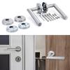 Door Lever Lock Set Round Handle with T Bar Designs Steel Angles Door Handle for Interior Doors Requiring Key Security