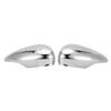 2pcs Side Door Rearview Mirror Cover Cap Silver Chrome 8A6117K747CA Replacement for Ford Fiesta MK7
