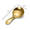 Mini Stainless Steel Short Handle Spoon Silver Gold Cute Round Head Ice Cream Dessert Spoons Kitchen Teaspoon Tableware Utensils