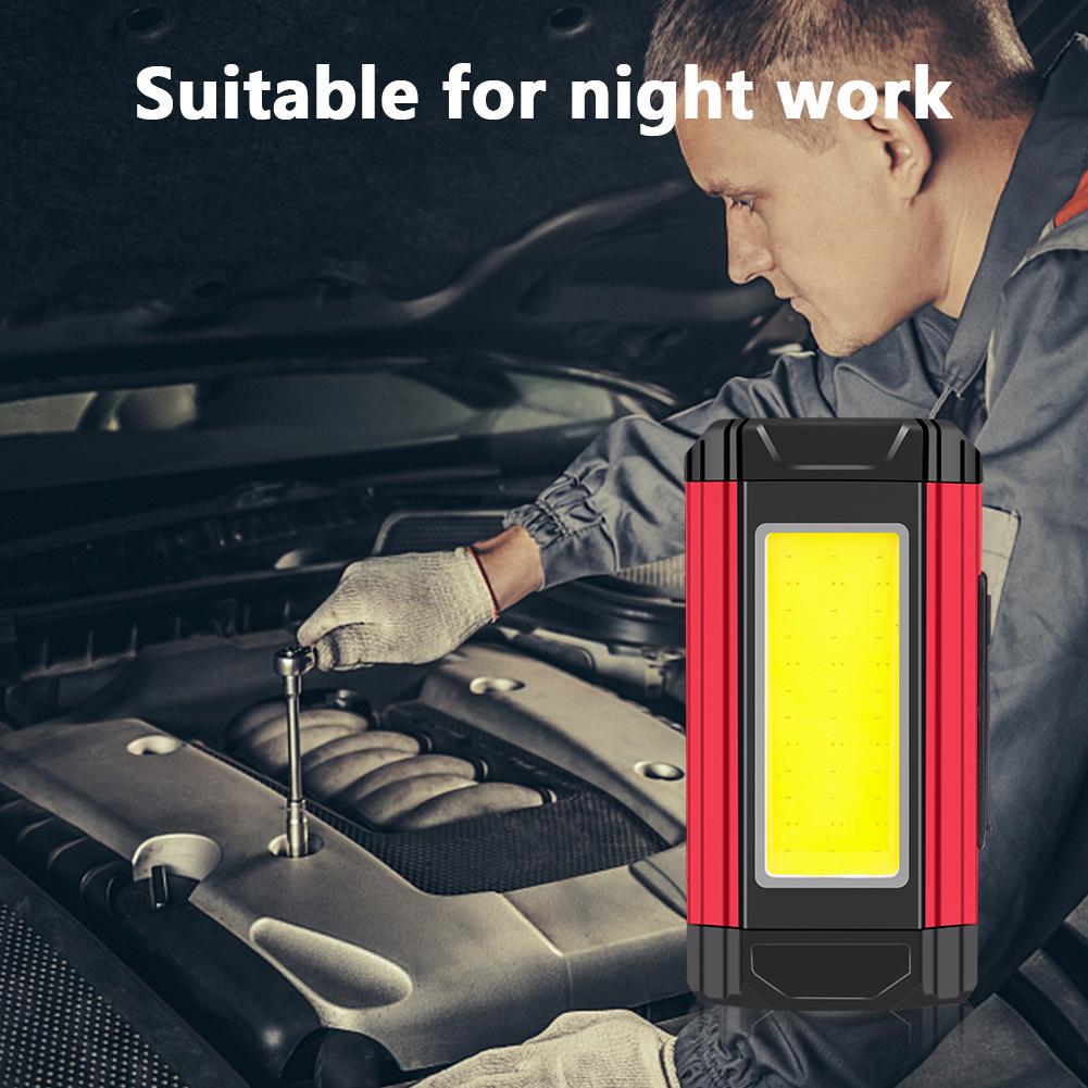 Cross-border LED COB Work Light with Magnet, USB Charge, Input/Output for Repairs