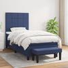 3136563 vidaXL Divan Bed with Mattress Blue 90x190 Cm Fabric