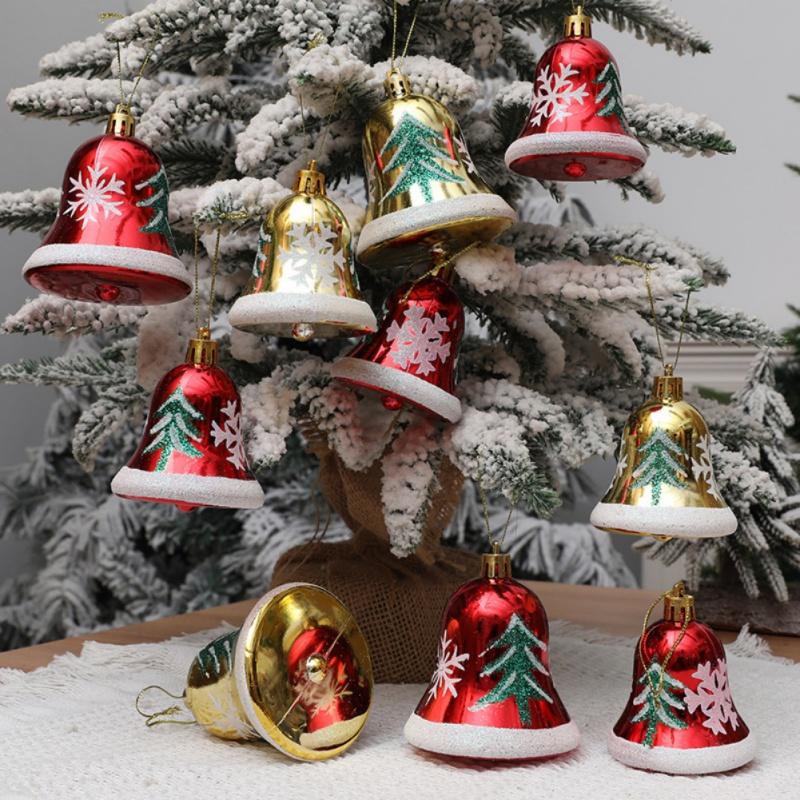 Christmas Plastic Bell Hanging Ornament Christmas Tree Bell Pendent