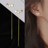 Star Design Stud Earrings Long Tassel Earrings Earrings