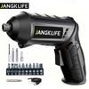 Cordless Electric Screwdriver Rechargeable Ergonomically Handle Drill Driver Power Tool Bit
