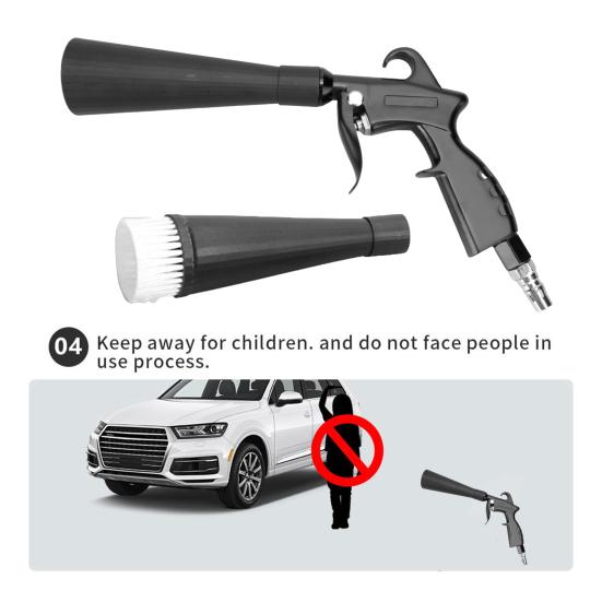 Yousheng Car Air Blower Dust Remover with Ergonomic Handle Strong Suction Pressure High Efficiency US Nozzle Air Blower Cleaning Tool