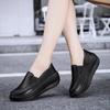 Women Leather Shoes Swing Shoes Platform Nurse Work Shoes