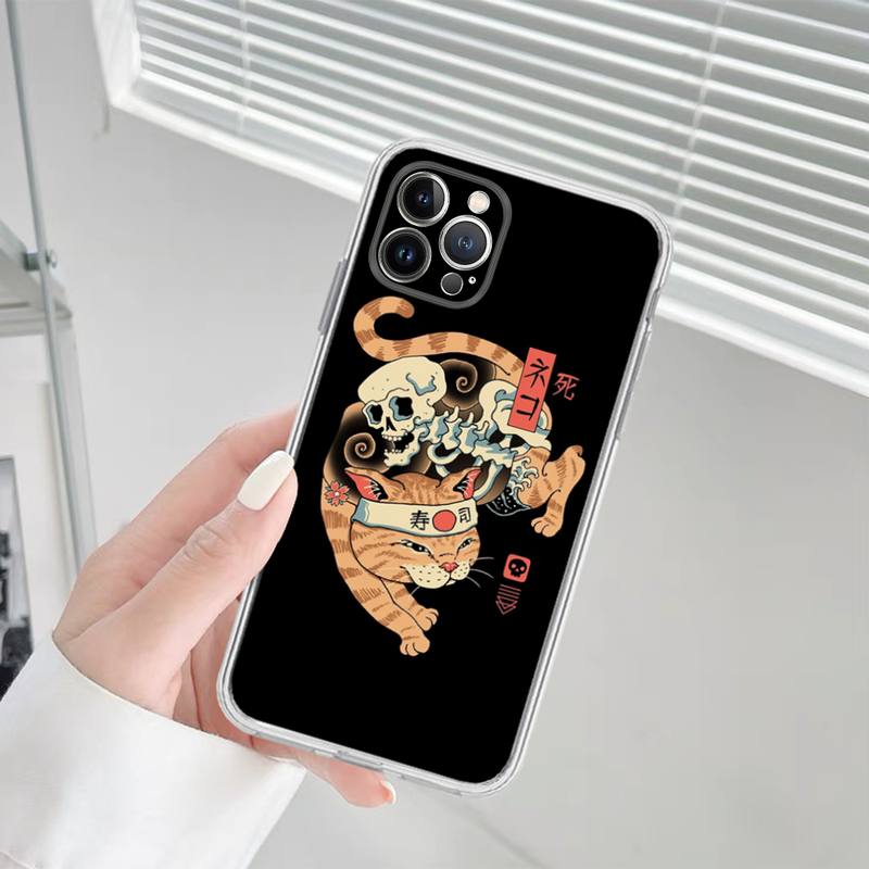 Great Ramen Wave Japan Phone Case Silicone Soft for Iphone 14 13 12 11 Pro Mini XS MAX 8 7 6 Plus X XS XR Cover