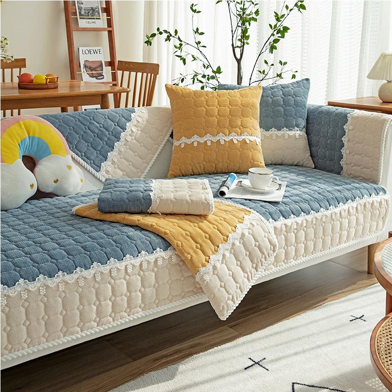 Thicken Couch Cover Non-slip Sofa Slipcover Armchair Towel Furniture Protector
