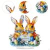 Easter Bunny Desktop Statue 2D Flat Acrylic Ornament Cute Accessories Lightweight Tabletop Figurine