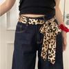 195*4cm Long Neck Scarf Leopard Print Neckerchief Retro Leopard Scarf  Women