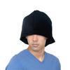 Sauna Prevents Dry Hair and Hot Made of Sweat Loose Fleece Pile One Size Fits Made In Japan Hat, Black, Flashes, Material, Fit, Fabric, Lightweight,
