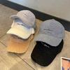 Plush Baseball Cap Ins Niche Women's Autumn and Winter Korean Style Versatile Casual Letters Big Head Circumference Baseball Hat