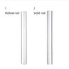 2PCS Clear Acrylic Rolling Pin Solid Clay Round Tube Roller Clear Clay Rolling Pins for Diy Art Craft