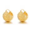 Elegant French Hollow Basket Earrings - High-End Luxury and Cold Style Design