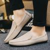 Men Breathable Loafers Shoes Casual Flat Heel Canvas Shoes