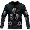 Men's Hoodies Devil Gothic Skull Fun Funny Leisure Pullover New Fashion Harajuku Street Jacket for Men and Women Y2k