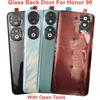 Back Glass Door For Huawei Honor 90 Glass Battery Cover Honor90 Rear Lid Housing + Camera Lens + Sticker Adhesive Glue