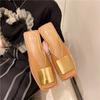 Women's Slippers Hot Selling Slingback Fashion Autumn Metal Daily Women's Shoes New Closed Toe Flat Casual Comfortable Slippers
