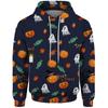 Halloween Skeleton Sweatshirts for Men Aethic Ghost Pumpkin Anime Sweatshirt  2024 New 3D Printed Sweatshirt Hoody Men's Hoodies