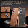 Luxury Crocodile Leather Phone Case for Samsung Galaxy A55 A35 A25 A15 A05S 54 34 14 M14 Shockproof Electroplat Frame Soft Cover