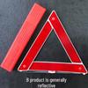 Compact Car Safety Triangle Reflector: Foldable Warning Sign with Tripod Base
