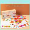 Letter Children Wooden Spelling Word Game English Cognitive Matching Puzzle Toy