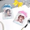 3inch  Photocard Holder with Keychain  Photo Card Sleeves ID Badge Holder Card Protector Mini Album
