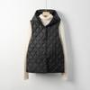 Pinghu новый национальный стандарт 90 пуховый жилет женский минималистичный стиль новый тонкий пуховый жилет без рукавов с капюшоном на осень и зиму