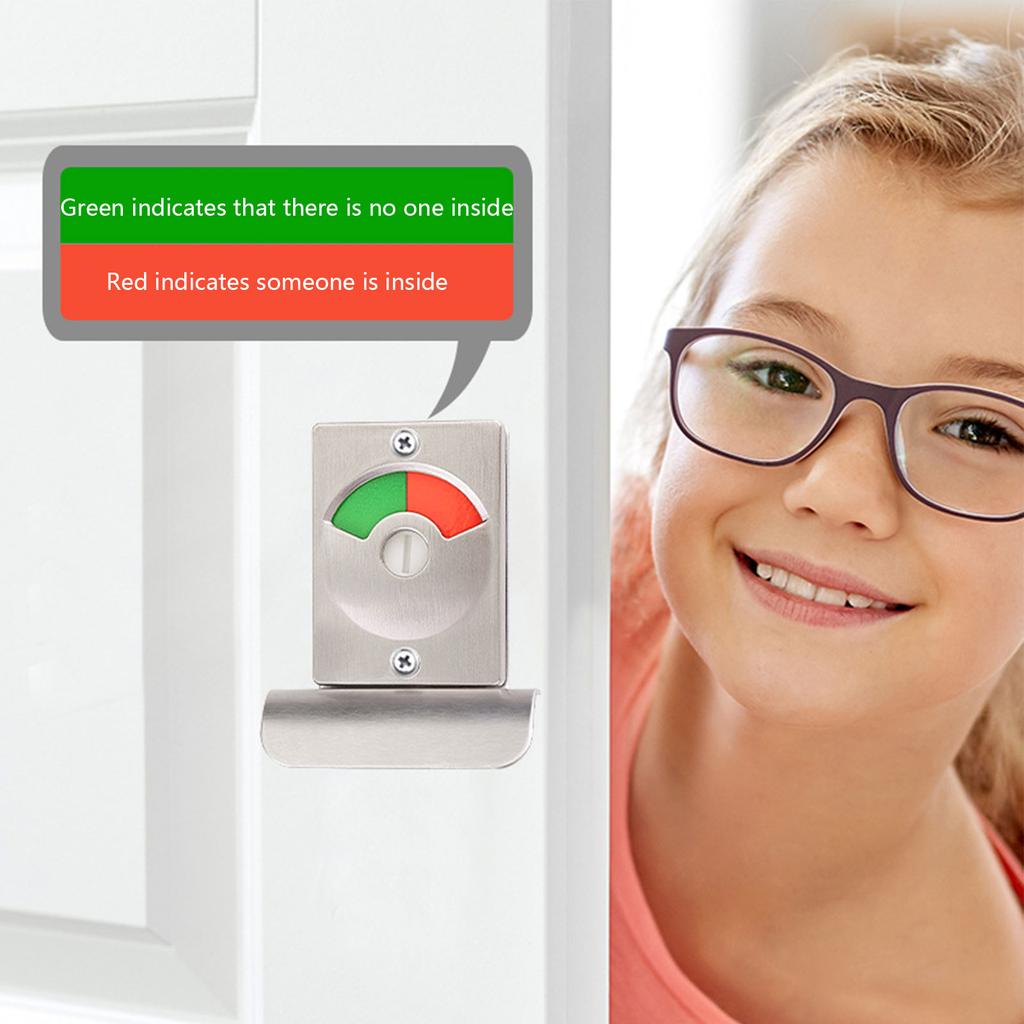 Нержавеющая сталь конфиденциальность занят общественный туалет для защелки для ванной индикатор дверной замок туалет гардеробная свободна Engage