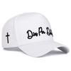 Unisex Letter Embroidery Side Cross Baseball Caps Outdoor Adjustable Spring and Autumn Casual Sunscreen Hat