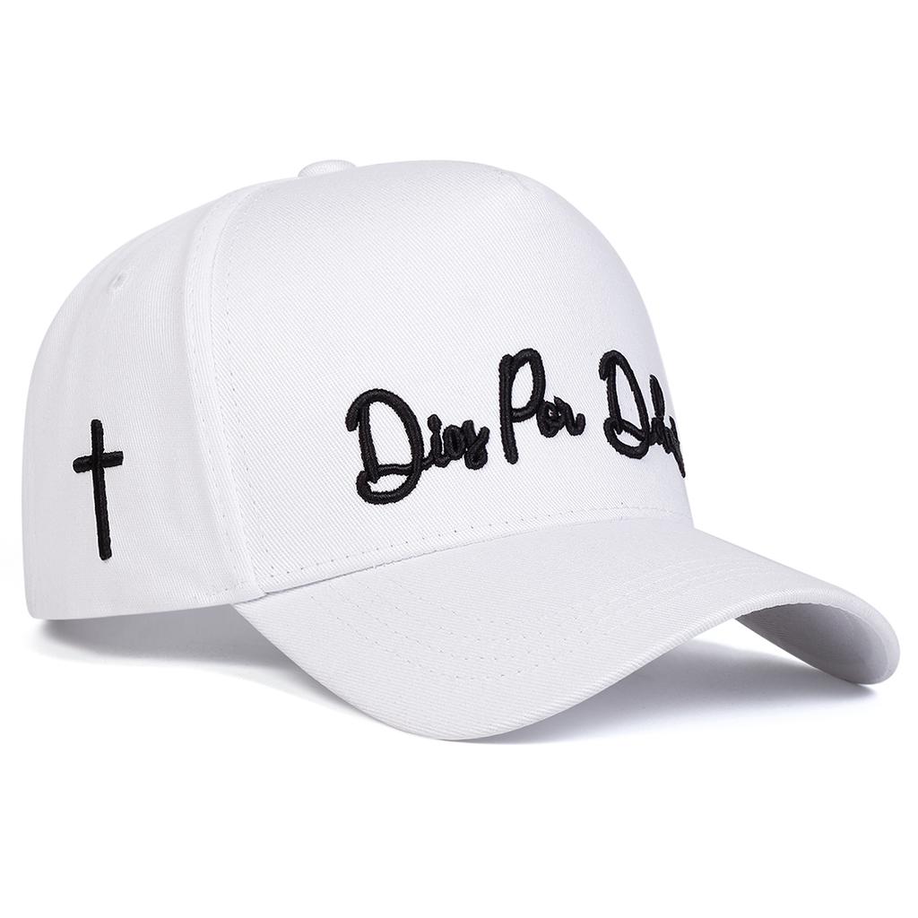 Unisex Letter Embroidery Side Cross Baseball Caps Outdoor Adjustable Spring and Autumn Casual Sunscreen Hat