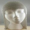 Armor Chainmail Hood Aluminum Medieval Hood Reconstruction Armor for Costume