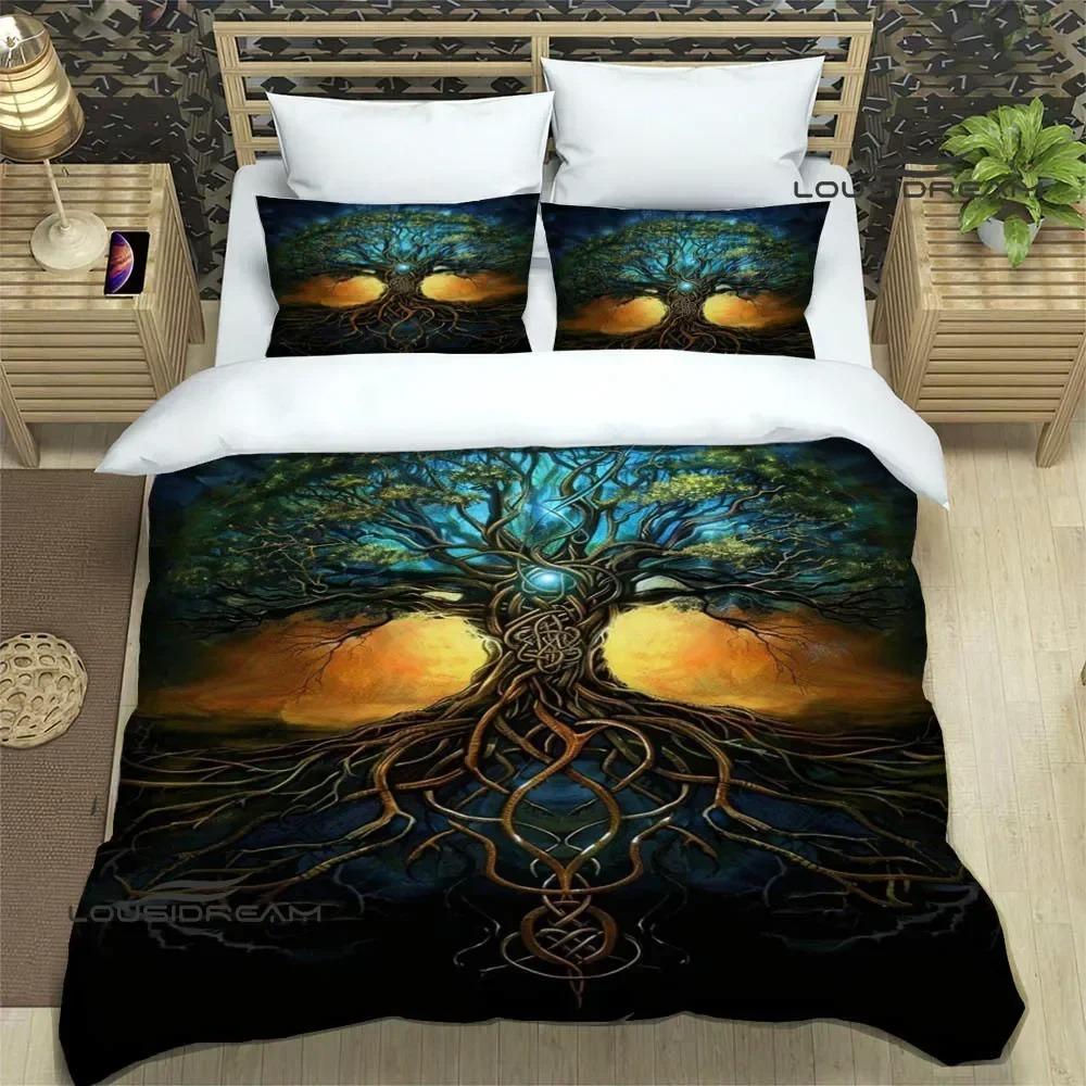 Tree of Life Printed Bedding Sets Exquisite Bed Supplies Set Duvet Cover Bed Comforter Set Bedding Set Luxury Birthday Gift