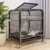 Window Openable Mesh Cat Cages Creative Pet Villa Duplex Luxury Cat Dog House Large Capacity Indoor Cat Cage for Household Use
