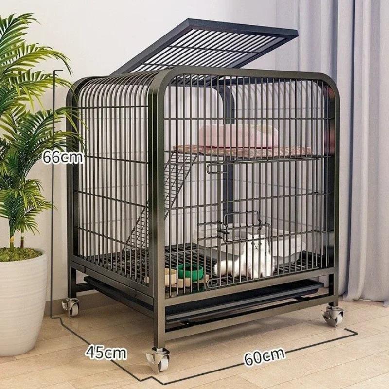 Window Openable Mesh Cat Cages Creative Pet Villa Duplex Luxury Cat Dog House Large Capacity Indoor Cat Cage for Household Use