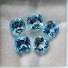 Beautiful 8 MM Cushion Cut 5 Pieces Lot Sky Blue Topaz Gemstone, Healing Natural Sky Blue Topaz Gemstone Lot For Jewelry Making Use.
