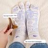 Acupoint Socks Set for Foot Reflexology Easy-to-Use Acupressure Socks with Massage Stick Foot Massage Points Chart Acupoint Massage Tools for