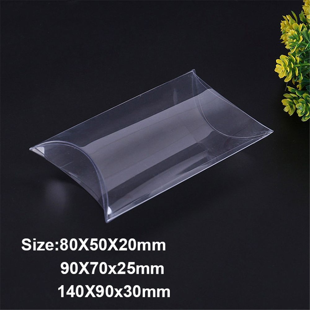 50pcs/set Cute Wedding Favors Present Pocket Gift Bag Cookie Pouch Pillow Shape Candy Boxes