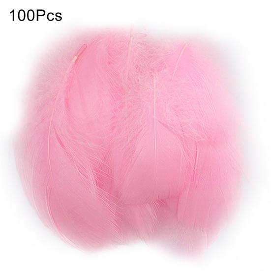 100Pcs Interesting Stylish Soft Feathers Craft Kit Shooting Prop Feathers Craft Kit for School