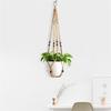 Plant Hangers Indoor Hanging Planter Basket With Wood Beads Decorative For Family